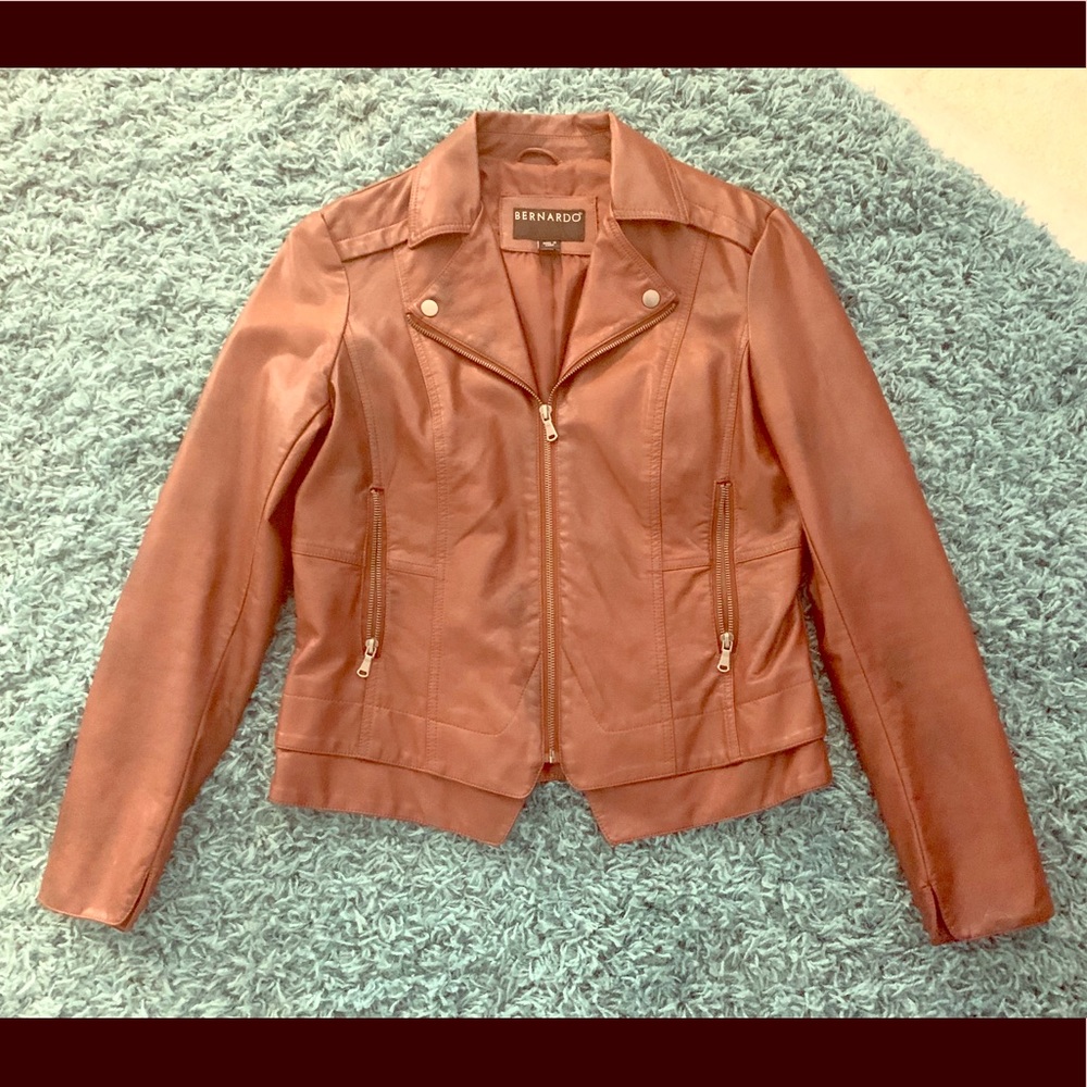 Women’s Leather Jacket Cognac